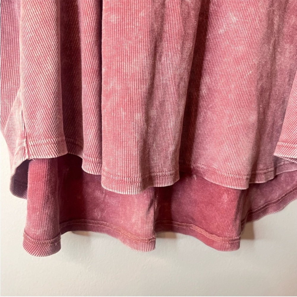 Anthropologie Jane & Delancey Mauve Ribbed
Burnout Sweatshirt Top Pullover Sz 2X - Picture 3 of 10